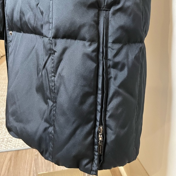 Down & Feather Heavy weight Winter Jacket, Rabbit Fur Trim. Fleece interior XS - Picture 5 of 9